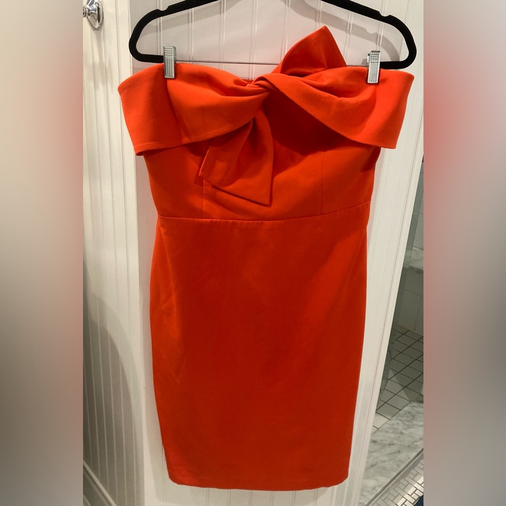 Sam Edelman twist front dress, coral, size 14. NWT